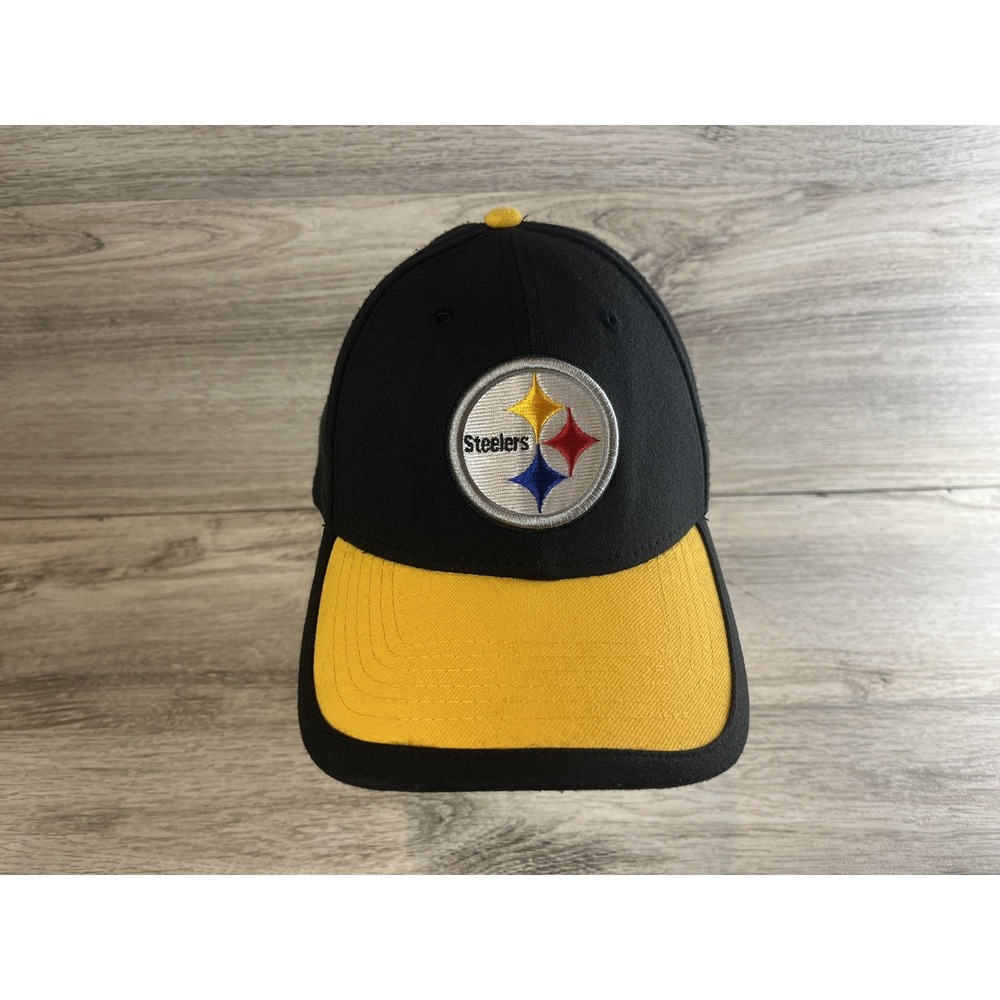 Pittsburgh Steelers New Era‎ 39Thirty Small Medium Hat Cap Football NFL Black